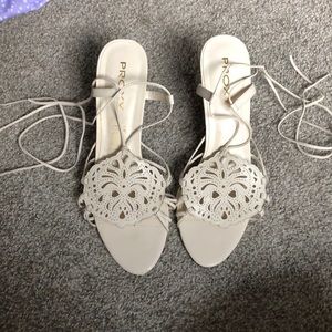 PROXY white heels in size 11